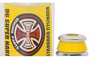 INDEPENDENT Set of 4 Cylinder Bushings for Skateboard Trucks - Super Hard 96 A – Yellow