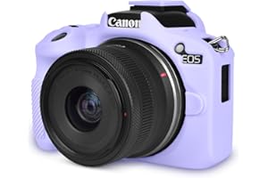 Rieibi Etui EOS R50, miękkie silikonowe etui ochronne do aparatu Canon EOS R50 EOSR50, lekkie etui na aparat EOS R50 - fioletowe