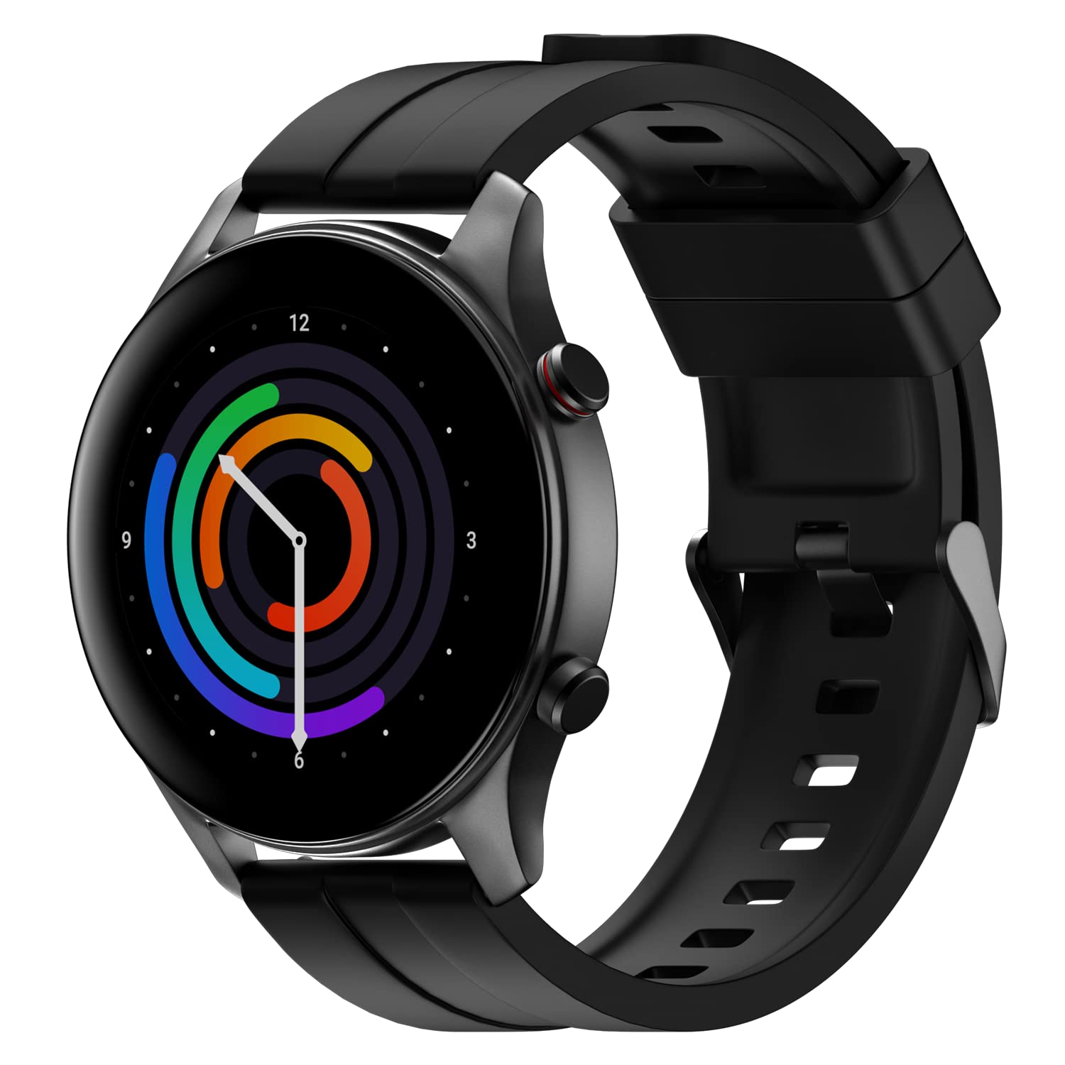 Noise Newly Launched Evolve 2 Play AMOLED Display Smart Watch with Fast Charging, Always On Display, 50 Sports Modes, Hindi Language Support, Health Suite (Jet Black)