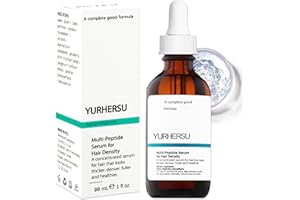 CRZYPLEA Siero per capelli multipeptide da 30 ml, per la densità dei capelli, per uomini e donne, per la crescita dei capelli, adatto per capelli sottili e perdita di capelli
