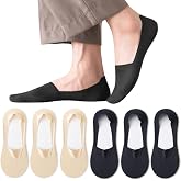 Caudblor Men's Sports Socks Resistant Invisible 40-43 44-47 | 6 Pairs Flesh Black, Versatile, Cotton, Invisible