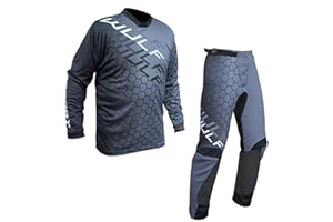 WULF FIRESTORM KIDS SUIT Motorbike WULF MX Kids Race Suit New 2024 Motocross Quad Off Road Trials Enduro Kart ATV MTB Dirt Bike Pit Sport Junior Pant Shirt Kit