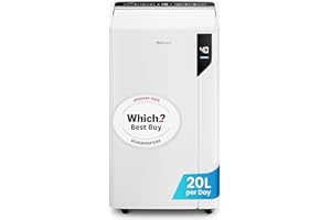 Pro Breeze® 20L/Day Compressor Dehumidifier - Energy Efficient with Laundry Mode, Humidity Sensor & Indicator, Carbon Air Filter for Mould, Damp & Moisture - for Home, Office & Bedroom