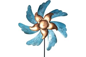 ZERONINE Wind Spinner Metal Outdoor Yard Art Decorative Sculptures Windmill for Patio Lawn Garden
