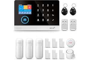 PGST Alarm System, House Alarms Security System, WiFi Door Alarm with APP Alert and Calling Alarms, Wireless 16-Piece kit: Alarm Hub, Door/Window Sensors, Remotes, Work with Alexa and Google Home