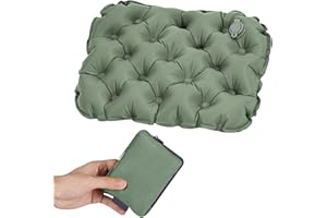 ZBHDEYG 1 Cojín con 1 Bolsa De Almacenamiento, Cojín Plegable, Cojín para Acampar, Cojín Impermeable Y A Prueba De Humedad para Exteriores, Cojín Liviano, Cojín para Silla De Oficina, Cojín Inflable