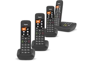 Gigaset Premium C575A Cordless Phone, Quad Handset with Answer Machine and Nuisance Call Block