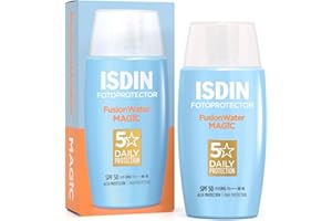ISDIN Fusion Water Magic SPF50 50ml | Daily facial sun cream | Ultra-light texture (Pack of 1)