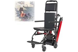 WOLWES Elektrischer Treppenlift,Elektrischer Rollstuhl,Rollstuhl Faltbar Leicht,Treppenlift,Rollstuhl Elektrisch Faltbar,Mobile Tragbare Treppen,Treppensteiger Trolley A