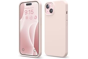 elago Etui z płynnego silikonu kompatybilne z iPhone 15, wysokiej jakości silikon, pełna ochrona [4-warstwowa struktura odporna na wstrząsy], miękka wyściółka z mikrofibry odporna na zarysowania