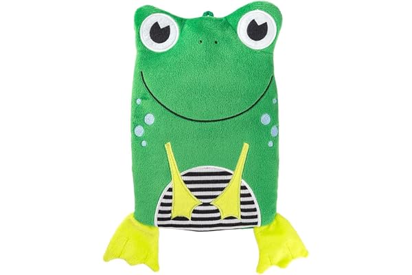 Hugo Frosch Bouillotte écologique pour Enfant 0,8 l avec Housse en Forme de Grenouille