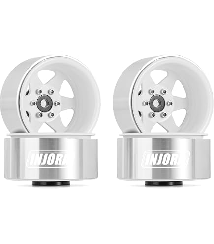 4PCS 1.9" Splash Anodized Aluminum RC Beadlock Wheels - High Mass Hubs For TRX4, SCX10, 1/10 Scale Crawler - View #14