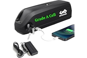 EXECYC Batterie de vélo électrique 36v15Ah pour 250W 500w Ebike kit Roue Avant arrière Bafang Kit (36V 15Ah 0-500W/Moyenne Taille/Grade A Cell)(Chargeur Inclus)