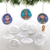 Lot De 6 Pochoirs De Noël Pour Enfants - Motifs Père Noël, Renne, Sapin, Ange, Pingouin, Bonhomme De Neige - 15x14 Cm
