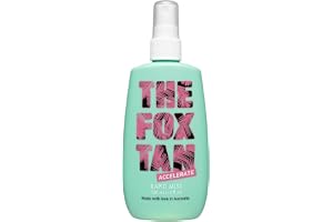The Fox Tan - Rapid Tanning Mist - solningsaccelerator utan självbränna, solspray för ansikte och kropp, för sol och solarium, 120 ml