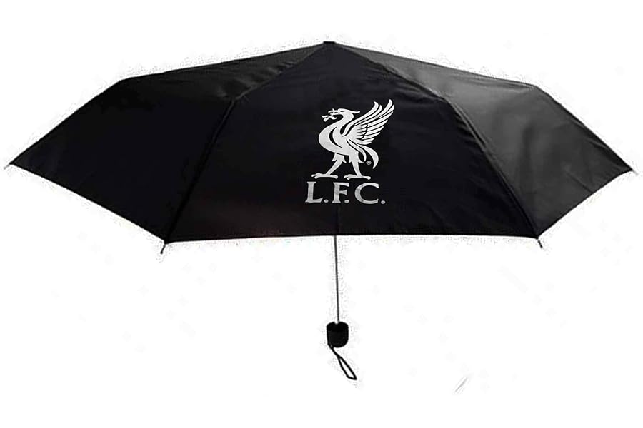 Super Reds Compact Official Liverpool Football Crest Umbrella For Outdoor Events