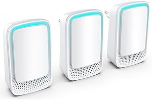 Purificateur d'Air, Dayear Mini Générateur d'ion Négatif Plug-in Negative Ion Purifier Purificateur Ioniseur d'Air pour Chambre/Maison/Salon/Chambre d’Animaux, Purifier les Odeurs (3 Pcs)