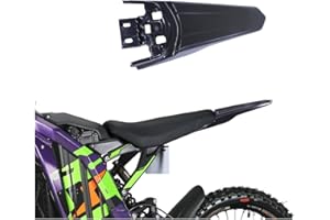 Woodniu Racein Extended Rear Fender for Surron Light Bee X S Segway X160 X260 Electric Dirt Bike,Extra Long Tail Mudguard Sur Ron Parts Accessories, Black