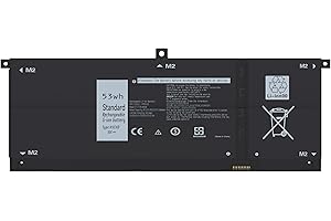 shefor Laptop Battery H5CKD for Dell Inspiron 5300 5401 5408 5409 5501 5508 5400 5406 5509 7405 7300 7500 7306 7405 7506 2-in-1 Silver Latitude 3410 3510 Vostro 5300 5301 5401 5402【15V 3360mAh 53Wh】