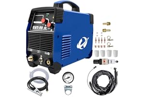 ZAHALA BATTERY Plasma Cutter, 50 Amp 240V Dual Voltage Plasma Cutting Machine, IGBT Inverter Metal Plasma Cutter Max Cutting Thickness 20MM