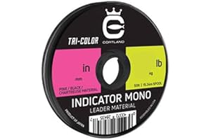 Cortland Indikator Mono Vorfach, dreifarbig, 15 m