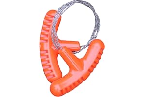 Rianpesn Alambre Acero Inoxidable,Hilo metálico para Cortar Madera | Cuerda Hueso Cadena Corte Cable, MotoViaje Supervivencia
