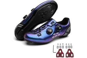 MEIJU Mateju Chaussures de Cyclisme de vélo de Route Respirantes Chaussures de vélo pour Homme/Femme avec Look SPD-SL Delta Cleats Chaussures Indoor/Outdoor