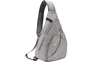 SUNSEATON Zaino Monospalla, Borsa Monospalla per Uomini Impermeabile, Spalla Marsupio Messaggero per Palestra Scuola, Esterni Trekking Escursionismo Viaggio Campeggio