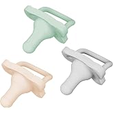 Dr. Brown's HappyPaci 100% Silicone Pacifier 0-6m, BPA Free, Cool Grey, Green, Cream, Pack of 3