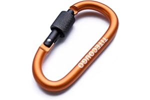 TITECOUGO Locking Carabiner Clip Aluminum Alloy D-Ring Key Chain Hook