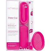 INTIMINA Ziggy Cup - Disco Menstrual Ultrafino Reutilizable con Dise&ntilde;o Flat-Fit, Fuchsia