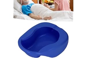 HILITAND Duży basen, basen pantoflowy, basen z tworzywa sztucznego PP z pokrywką, basen ze stelażem, dla osób starszych w łóżku Ciemny niebieski
