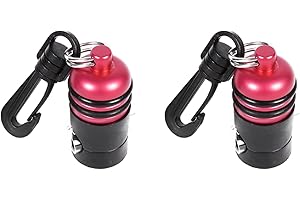 Funfob 2X Support de Tuyau de Régulateur de Plongée sous-Marine Deuxième étage Pince de Retenue de Poulpe Pince Magnétique Réglable Tuyau et Support, Rouge