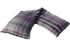 THE HEATPACK COMPANY Wheat Heat Pack Cotton Tartan Microwave Wheat Bag Lavender Scented, Purple