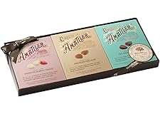 Chocolates Amatller Estuche Regalo 3 Únicos - Caja de Bombones Hojas Finas Surtidos 180gr - Regalo Original
