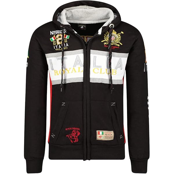 Fleece vest heren Grijs Geographical Norway sweater met rits Trampoline (9