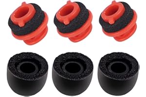 WIKI VALLEY 3X Voyager 5200 Ohrstöpsel Ersatz, Ultra Comfort Silikon Voyager Legend Ohrstöpsel mit Memory Foam für Plantronics Ploy Voyager 5200 5220 5210 Serie Bluetooth Headset Ohrhörer Buds-SML