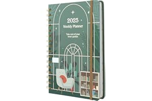 Grupo Erik: Agenda 2025 Inner Garden, Agenda Settimanale 2025, Life Planner 2025, Weekly Planner 2025 12 mesi, 14,8 x 21 cm, Agenda 2025 Settimanale A5 ad anelli