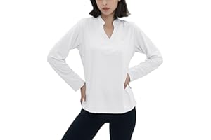 TRIPLE MOON T-shirt de randonnée à manches longues pour femme UPF 50+ UV - Pour le sport en plein air, le surf, la natation, la course, le golf