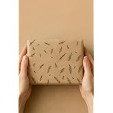 10lu Yaprak Desenli, Kraft Ambalaj ve Paket Kağıdı (70x100 cm) | Hediye Paketi ve Ambalaj Kaplama Kağıdı, Desenli B&uuml;y&uuml;k Boy A