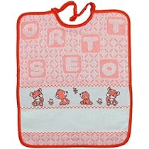 Bavaglini In Spugna Bubab&ugrave; - Confezione 6 Pezzi, Cotone 100%, Made In Italy, Motivo Amici Del Bosco