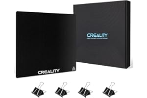 SLIANDTELLY Glass Bed 3D Printer Platforms Ender 3 Tempered Glass Heated Bed, Upgraded Glass Build Surface Build Plate Hot Bed with 4 Bed Clips for Creality Ender 3 Pro/Ender 5/Ender 5 Pro/Ender 3 V2, 235x235mm