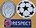 Produktbild 2016 Bayern München: Set of 3: UEFA Champions League Star Ball patch, Respect Patch & "5" Badge of Honour jersey Flock Toppa