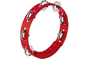 NINO Percussion Tambourin compact ABS 8" - Rouge (NINO49R)