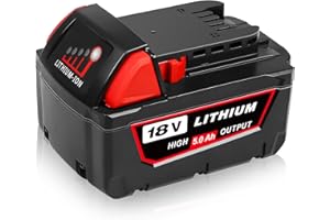 Goodexo Repuesto para Milwaukee Batería 18V 5.0Ah para M18 batería M18B 48-11-1815 48-11-1822 48-11-1840 48-11-1850 48-11-1852 48-11-1828 48-11-1820