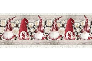 COSA Pellecchia 1969 |Tappeto Cucina Antiscivolo Lavabile in Vinile | Passatoia Antimacchia in PVC/Cotone Interni ed Esterni Stampa Digitale GNOMI ROSSI | Retro in gomma (52 x 300)