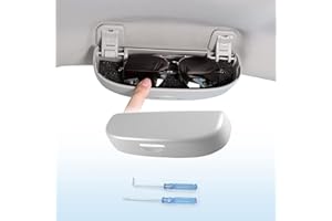 Coleya Auto Brillenetui Kompatibel mit Seat Leon MK4 Cupra Formentor 2020-2024, Sonnenbrillenhalter Brillenhalter, Brillen Aufbewahrungsbox, Seat Leon Zubehör Brillenetui (Grau)