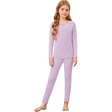 Set Biancheria Intima Termica Invernale Per Bambini, Unisex, Strato Base Caldo, Cotone E Poliestere, Taglia XL (110, 4-5 Anni)