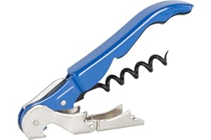 PULLTAP'S GENUINE Classic 500 Azul - Sacacorchos de camarero para uso profesional - Fabricado en España - Incluye doble palanca articulada, navaja cortacápsulas y abrebotellas