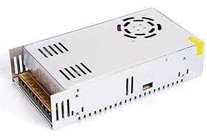 24V 15A 360W DC przełącznik zasilania zasilania zasilania zasilanie zasilaczem AC 110V/220V do adaptera zasilania DC-24V, ANGEEK przekształca stałe napięcie, nadaje się do paska LED, kamery,